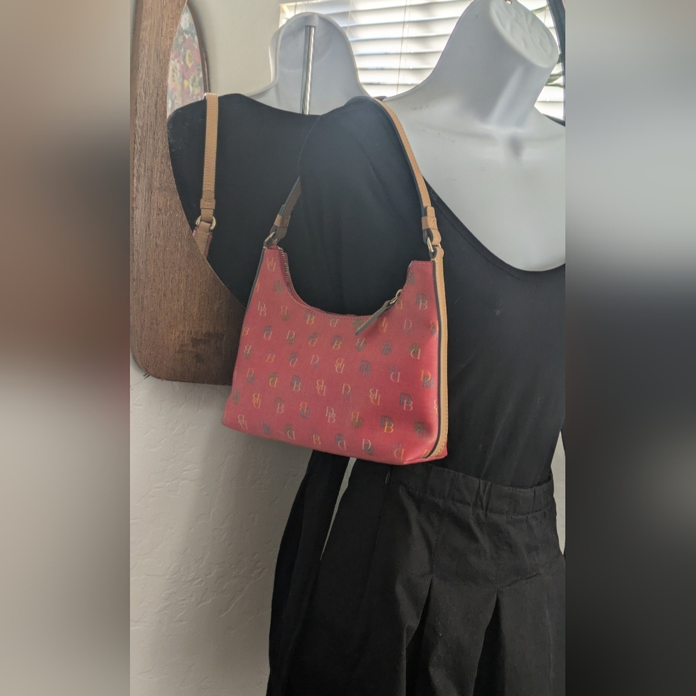 Donney & Bourke Leather Signature Mini Hobo Shoulder Bag.